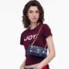 Mini borsa Trinket Charm Denim Dual Chain Mini borsa Trinket Charm Denim Dual Chain