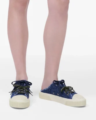 Mule sneaker in denim Puffy Daisy