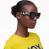 Occhiali da sole cat-eye con logo Bold