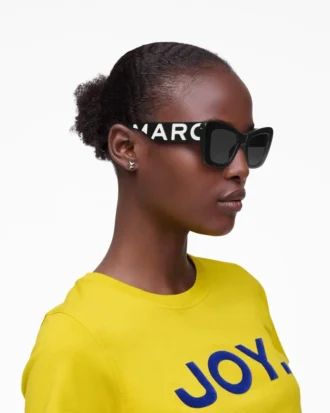Occhiali da sole cat-eye con logo Bold