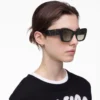 Occhiali da sole cat-eye con logo Bold