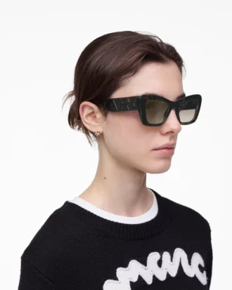 Occhiali da sole cat-eye con logo Bold