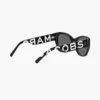 Occhiali da sole cat-eye squadrati con logo audace Occhiali da sole cat-eye squadrati con logo audace