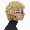 Occhiali da sole squadrati con logo audace Occhiali da sole squadrati con logo audace