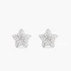 Orecchini a bottone Star Pave