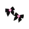 Orecchini con fiocco a forma di cuore