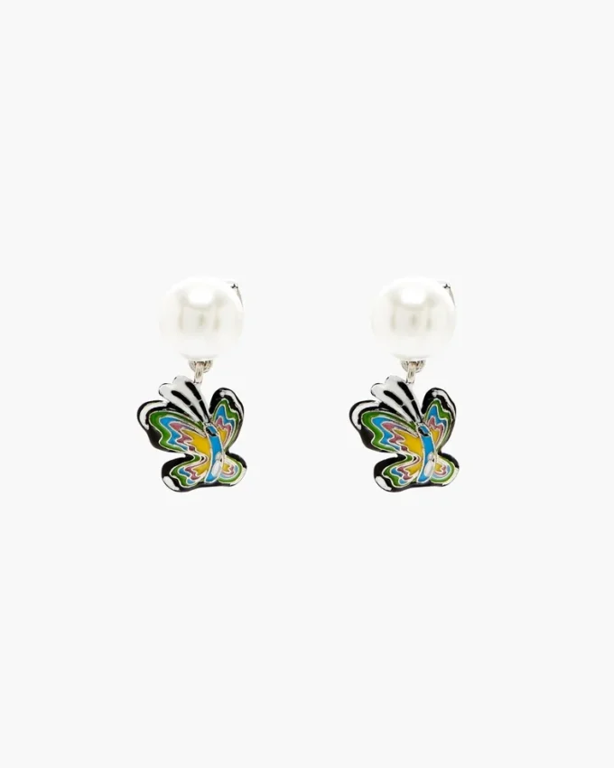 Orecchini con perle a farfalla Hattie Stewart X Marc Jacobs Orecchini con perle a farfalla Hattie Stewart X Marc Jacobs