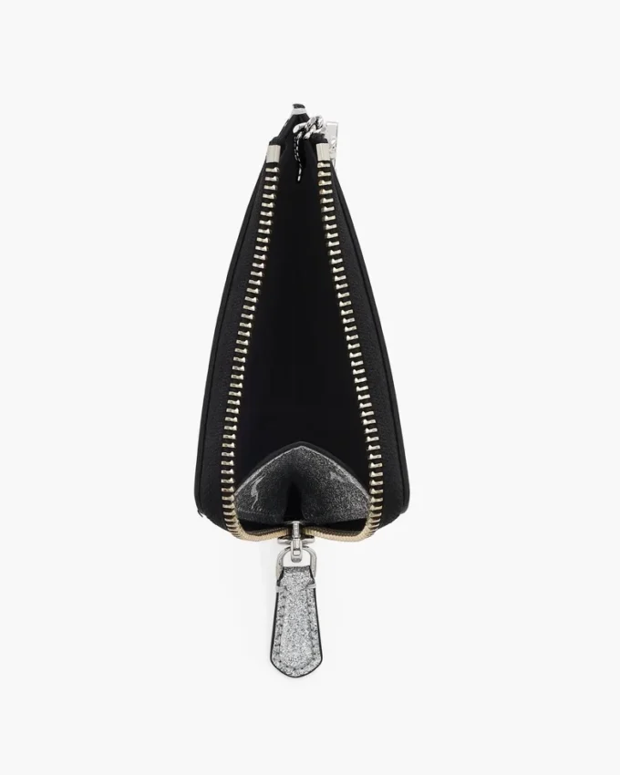 Portafoglio con zip superiore rivestito glitterato per tutti i giorni Portafoglio con zip superiore rivestito glitterato per tutti i giorni
