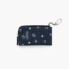 Portafoglio multiuso con chiusura a zip e stampa bandana Portafoglio multiuso con chiusura a zip e stampa bandana