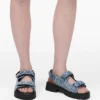 Sandalo Sunny in denim trapuntato