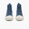 Sneaker alta in denim con margherite sequin Daisy Sneaker alta in denim con margherite sequin Daisy