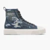 Sneaker alta in denim Rip And Repair Sneaker alta in denim Rip And Repair