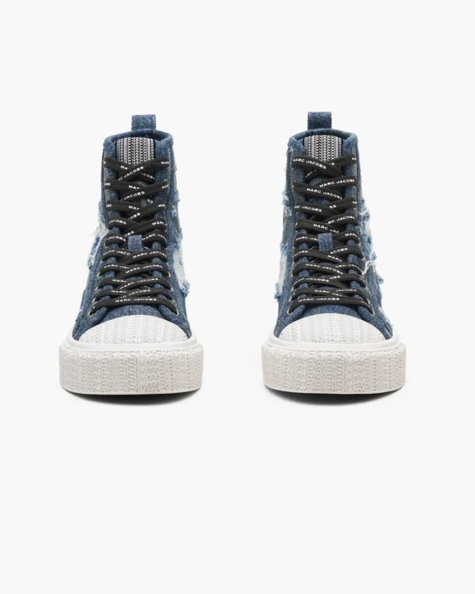 Sneaker alta in denim Rip And Repair Sneaker alta in denim Rip And Repair