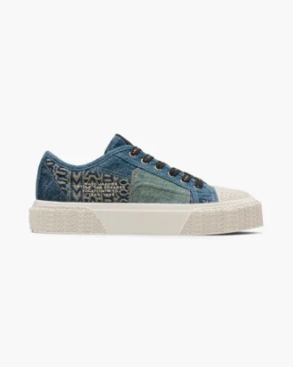 Sneaker in denim destrutturato Sneaker in denim destrutturato