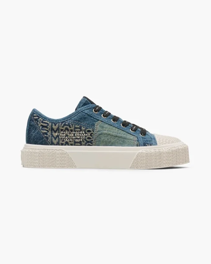 Sneaker in denim destrutturato Sneaker in denim destrutturato