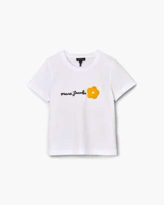 T-shirt slim con logo Daisy T-shirt slim con logo Daisy