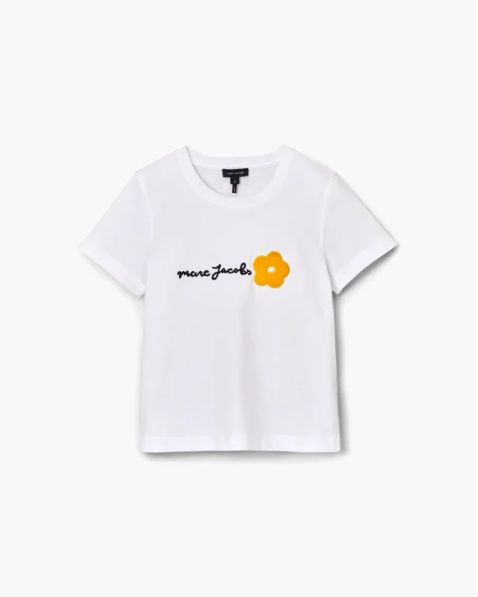 T-shirt slim con logo Daisy