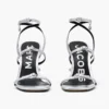 Tacco metallico in pelle con Daisy