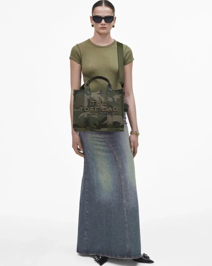 The Camo Jacquard Medium Tote Bag The Camo Jacquard Medium Tote Bag