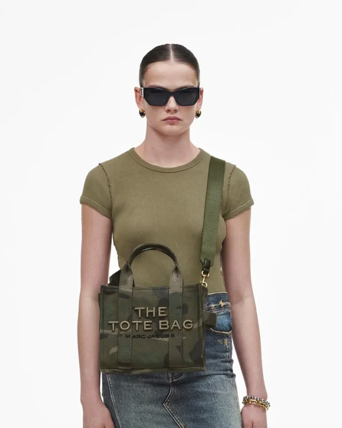 The Camo Jacquard Small Tote Bag The Camo Jacquard Small Tote Bag