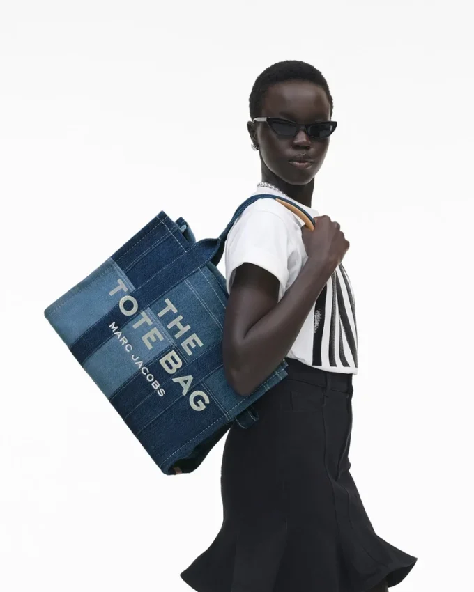 The large denim Tote Bag The large denim Tote Bag