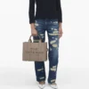 The medium Tote Bag in pelle