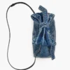 The Sack Bag mini in denim with a bow