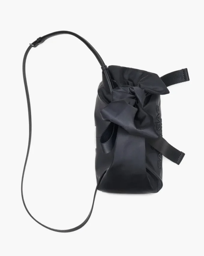 The Sack Bag mini in nylon con fiocco