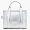 The small Metallic Leather Tote Bag