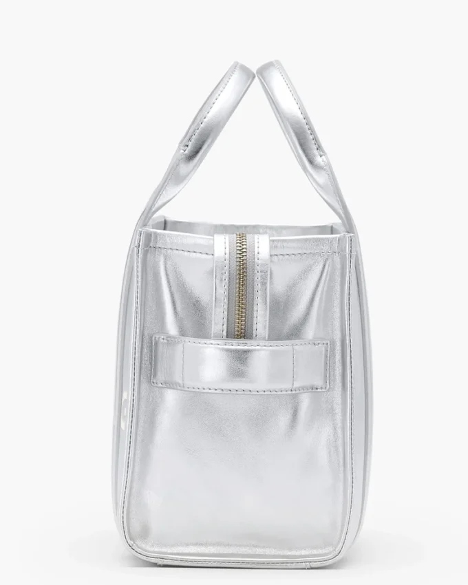 The small Metallic Leather Tote Bag