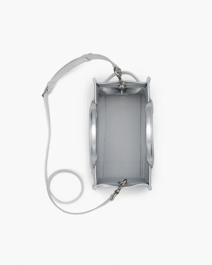 The small Metallic Leather Tote Bag