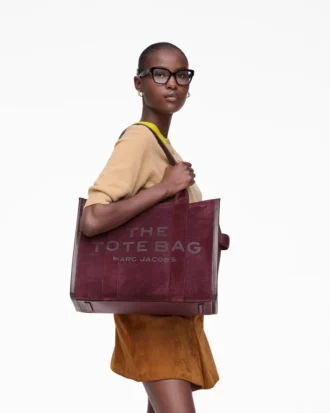 The Tote Bag grande in pelle scamosciata