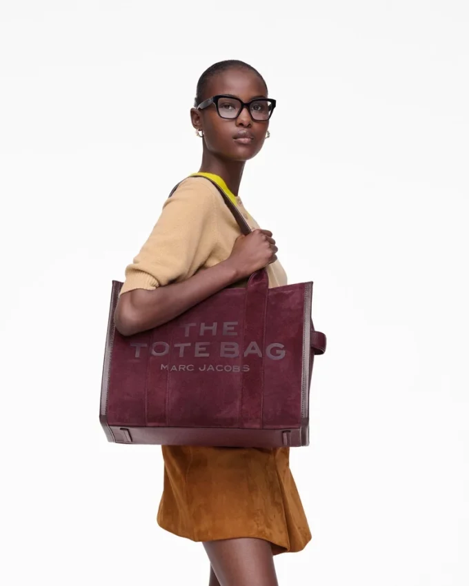 The Tote Bag grande in pelle scamosciata The Tote Bag grande in pelle scamosciata