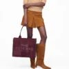 The Tote Bag grande in pelle scamosciata The Tote Bag grande in pelle scamosciata