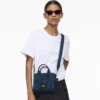 The Tote Bag in denim con cristalli The Tote Bag in denim con cristalli