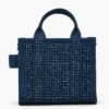 The Tote Bag in denim con cristalli The Tote Bag in denim con cristalli