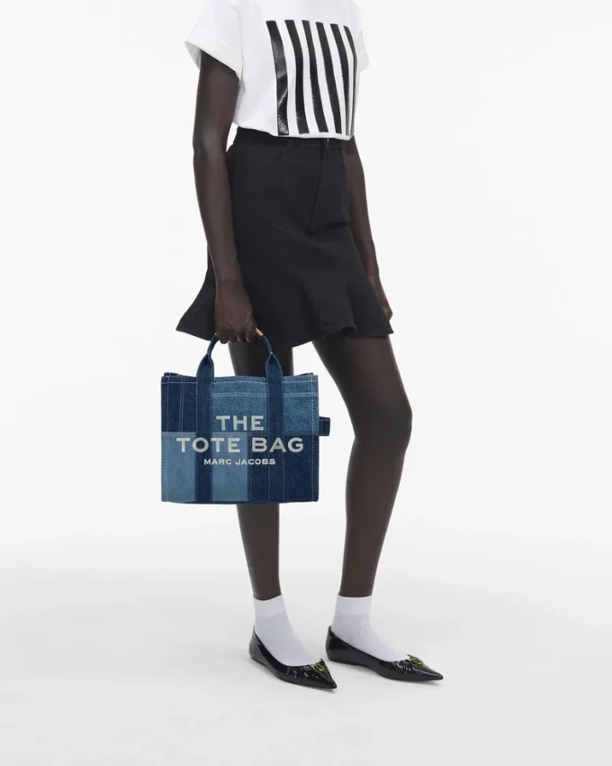 The Tote Bag media in denim The Tote Bag media in denim