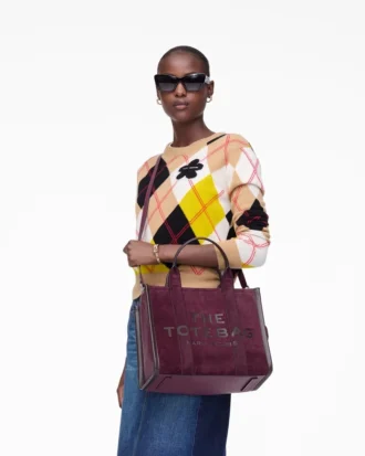 The Tote Bag media in pelle scamosciata The Tote Bag media in pelle scamosciata