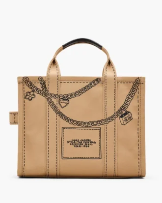 The Tote Bag media in tela con charm Trompe L’Oeil