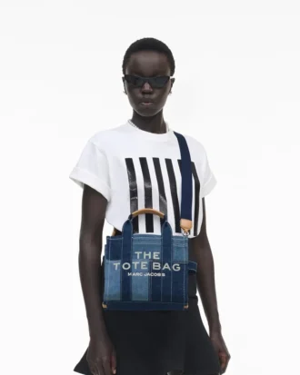 The Tote Bag piccola in denim The Tote Bag piccola in denim