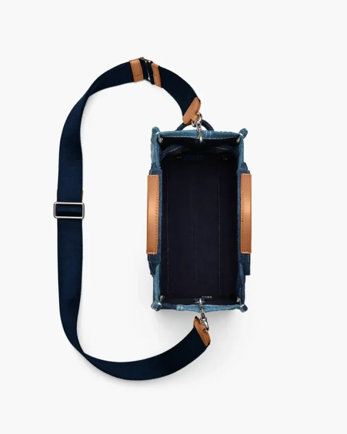 The Tote Bag piccola in denim The Tote Bag piccola in denim