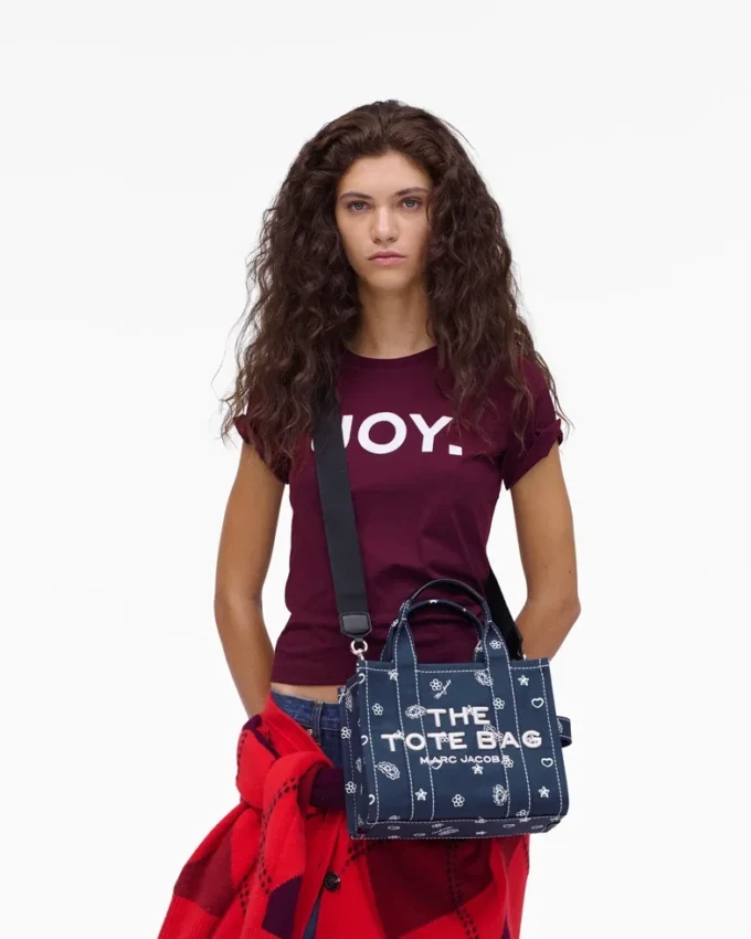The Tote Bag piccola in tela Bandana The Tote Bag piccola in tela Bandana