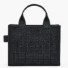 The Tote Bag piccola in tela con cristalli The Tote Bag piccola in tela con cristalli
