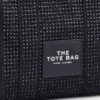 The Tote Bag piccola in tela con cristalli The Tote Bag piccola in tela con cristalli