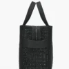 The Tote Bag piccola in tela con cristalli The Tote Bag piccola in tela con cristalli