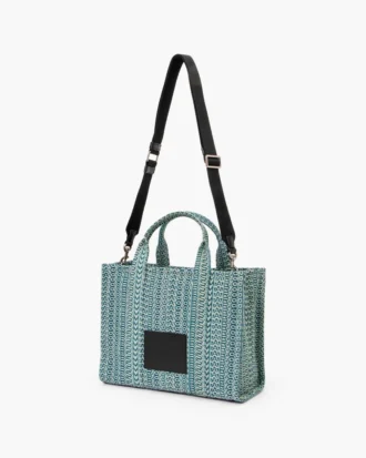 The Washed Monogram Denim Tote Bag The Washed Monogram Denim Tote Bag