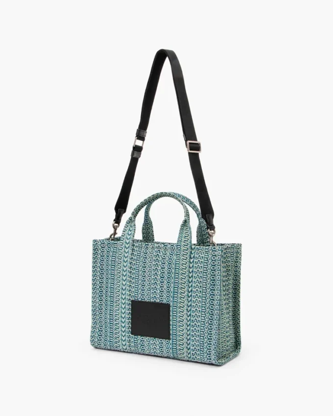 The Washed Monogram Denim Tote Bag The Washed Monogram Denim Tote Bag