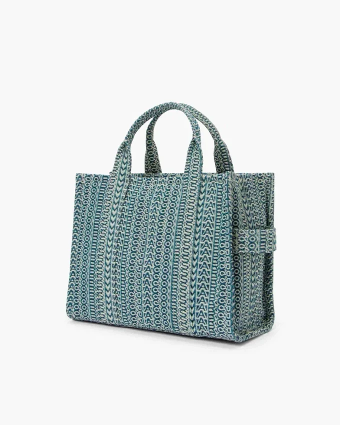 The Washed Monogram Denim Tote Bag The Washed Monogram Denim Tote Bag
