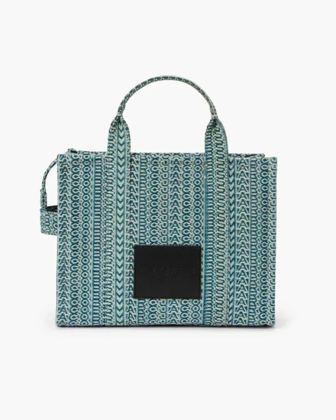 The Washed Monogram Denim Tote Bag The Washed Monogram Denim Tote Bag