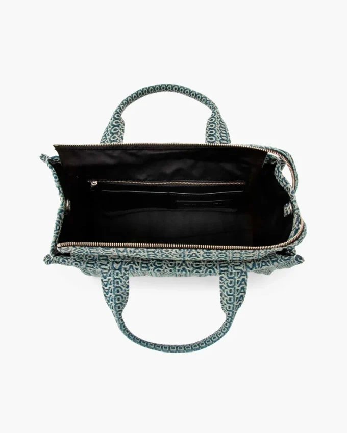 The Washed Monogram Denim Tote Bag The Washed Monogram Denim Tote Bag